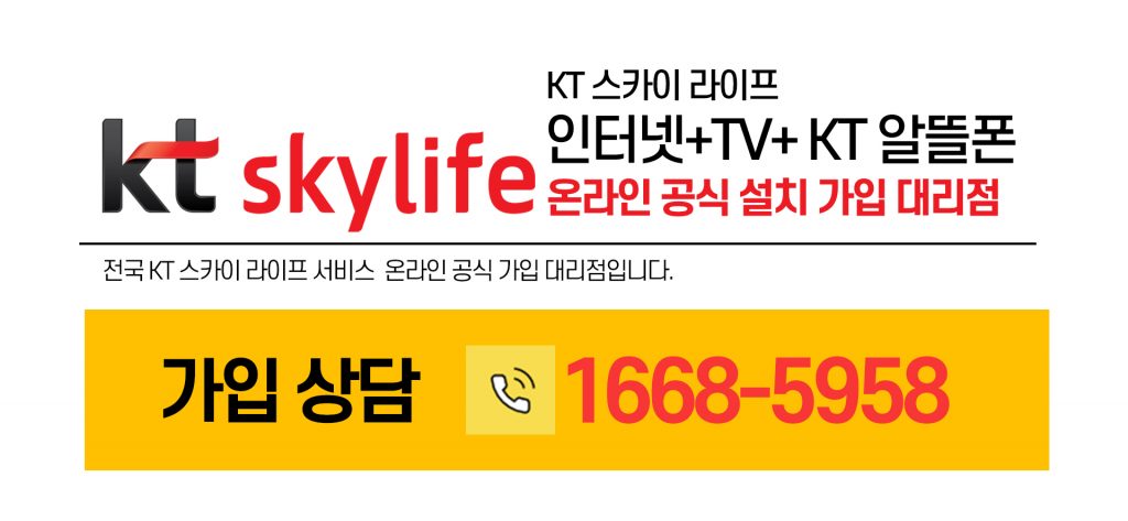 일산 kt스카이라이프인터넷 tv
