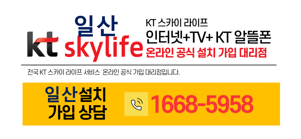 일산 kt스카이라이프인터넷 tv